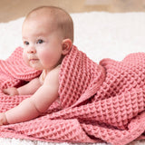Waffle Baby Blanket - Watermelon