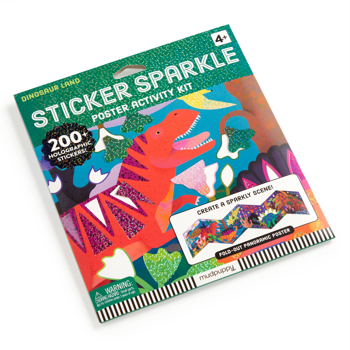 Sticker Sparkle Poster Activity Kit - Dinosaur Land