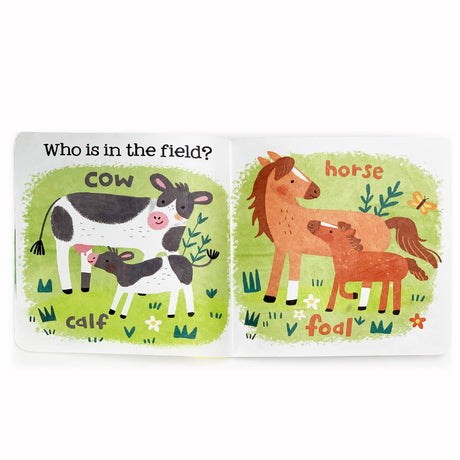 Tuffy Teether Book - Farm Babies