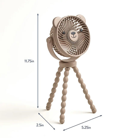 Itzy Breeze 3-Speed Stroller Fan - Bear