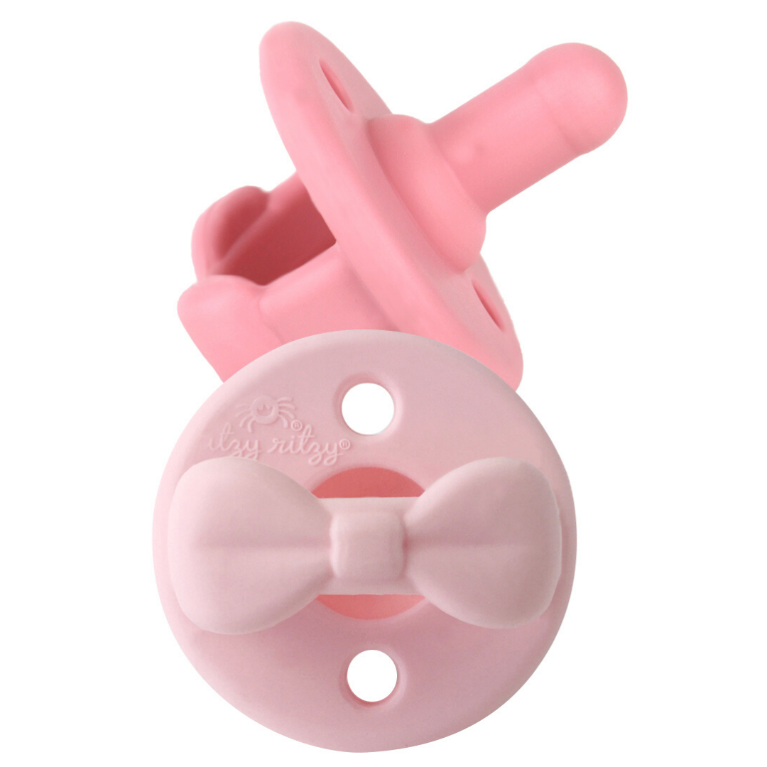 Sweetie Soother Pacifier Set - Pink Bows