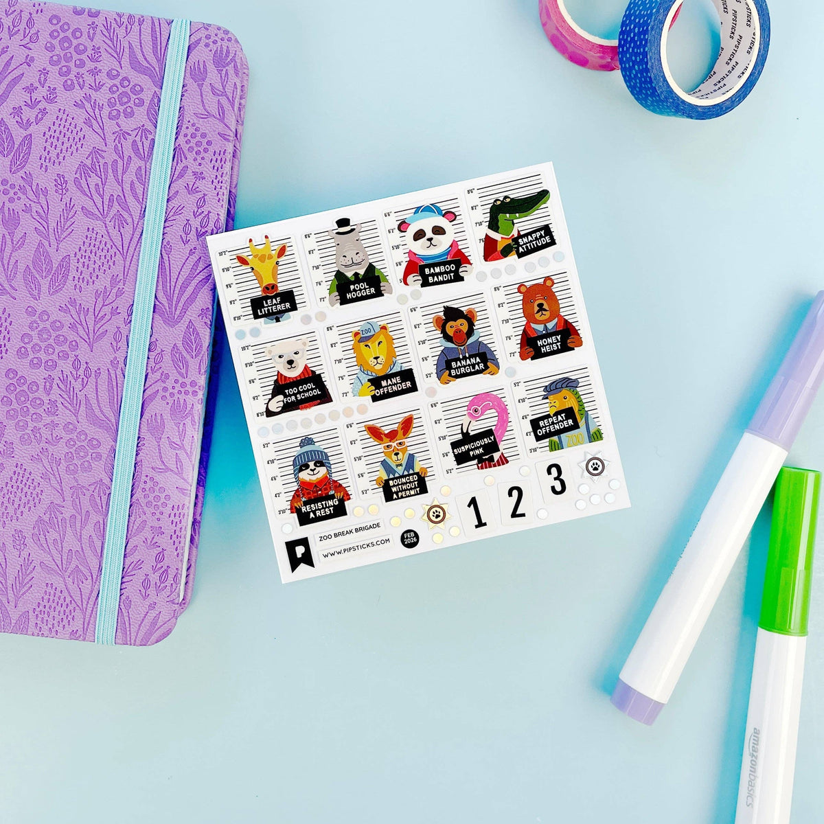 Pipstickers - Zoo Break Brigade