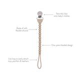 Sweetie Strap Pacifier Clip - Blue Beaded