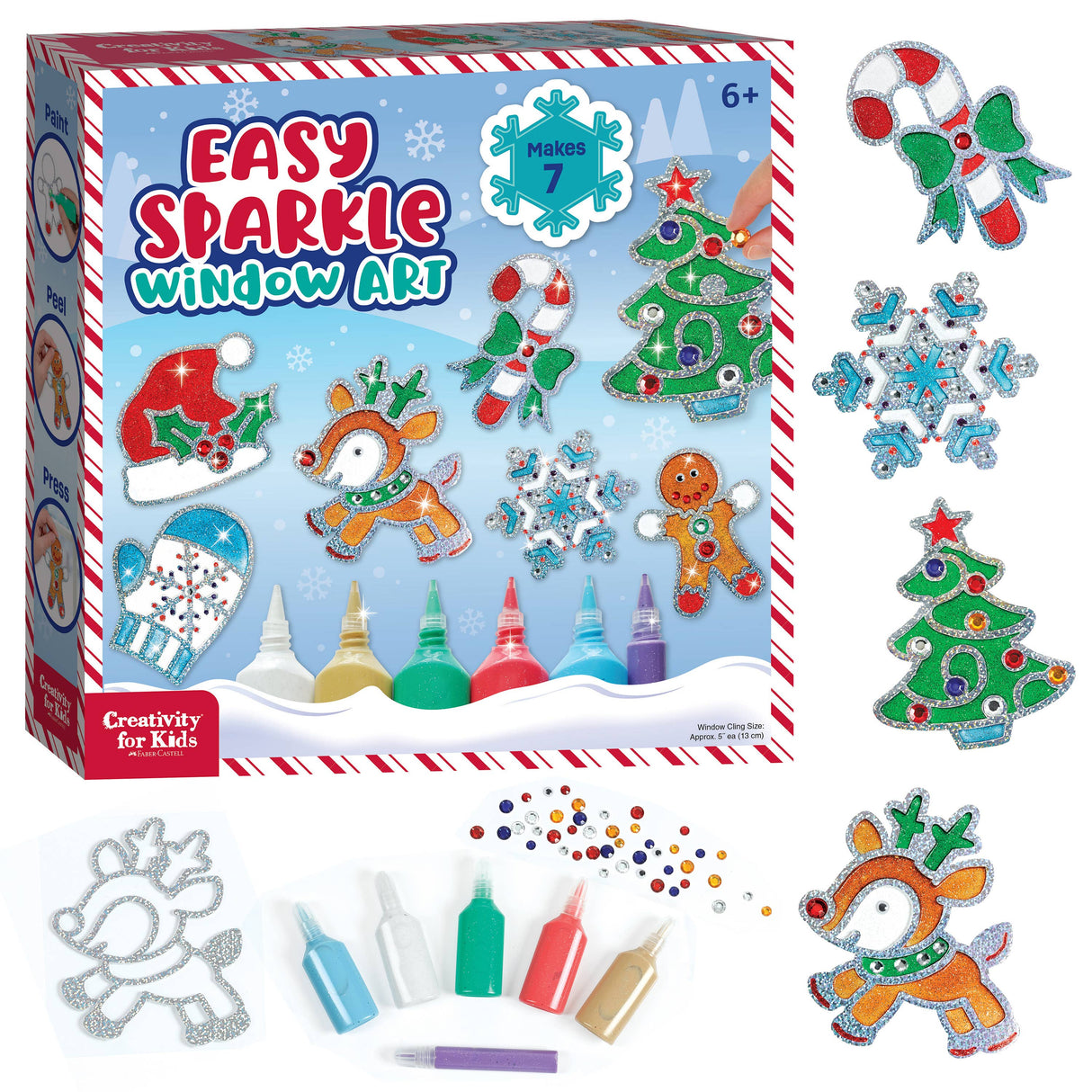Holiday Easy Sparkle Window Art