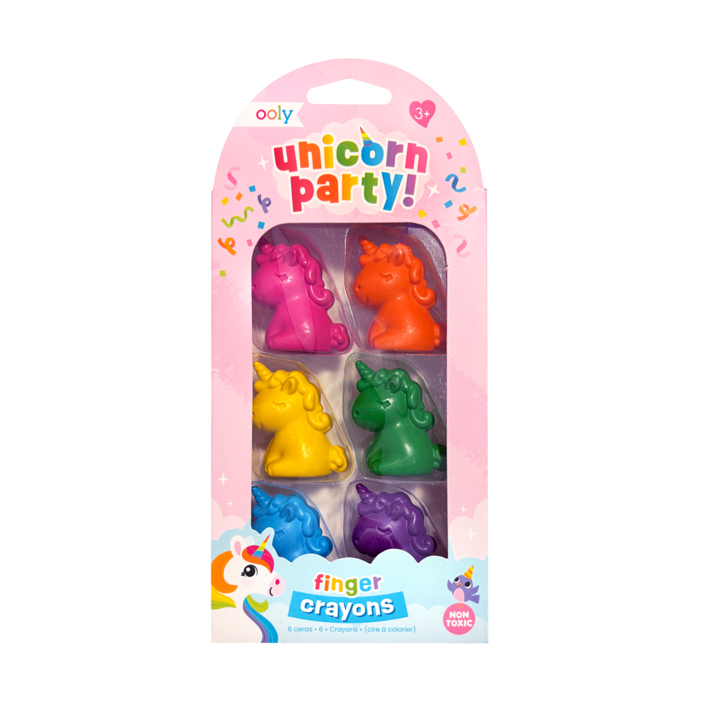 Unicorn Party Finger Crayons