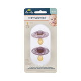 Itzy Soother Natural Rubber Paci Set - Blossom + Rosewood