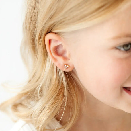 Pip Pop Post Earrings - Pink Ombre Gem