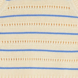 Corfu Knit Romper - Blue Stripe
