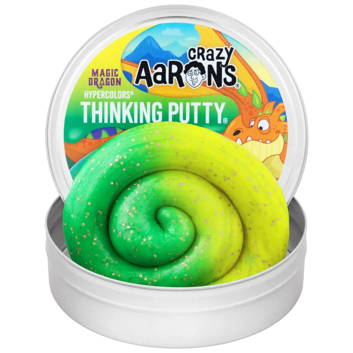 Crazy Aaron's Thinking Putty 4" Tin - Magic Dragon FINAL SALE