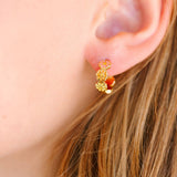 Pierced Co. Earrings - Colorful Daisy Huggies