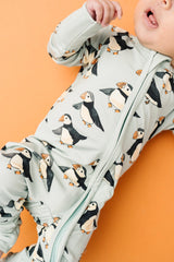 Bamboo Convertible Footie - Puffin Pals