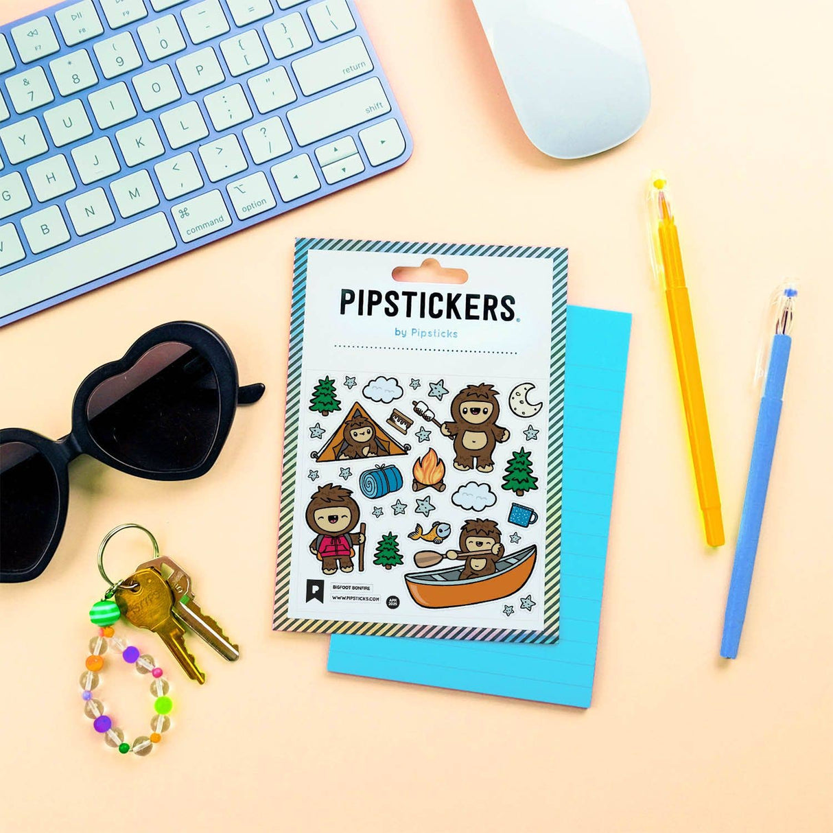 Pipstickers - Bigfoot Bonfire