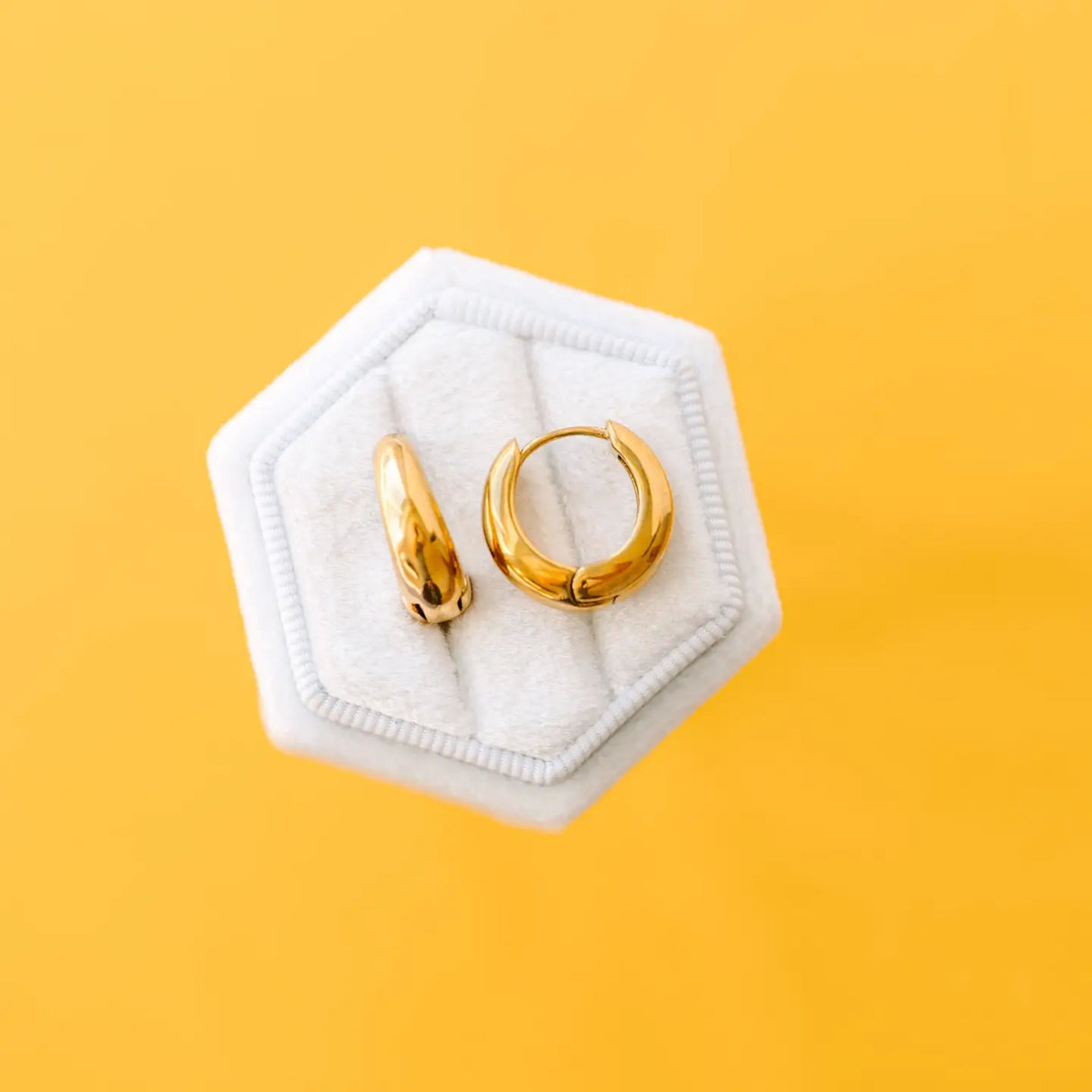 Pierced Co. Earrings - Medium Teardrop Huggies