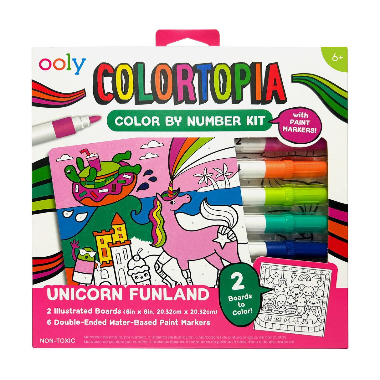 Colortopia Color by Number - Unicorn Funland