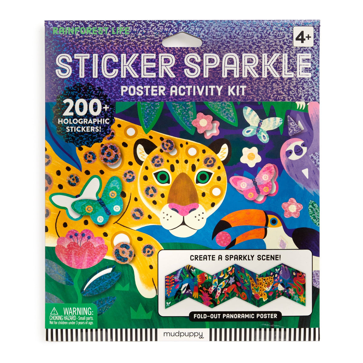 Sticker Sparkle Poster Activity Kit - Rainforest Life