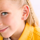 Pierced Co. Screwback Earrings - Blue Opals