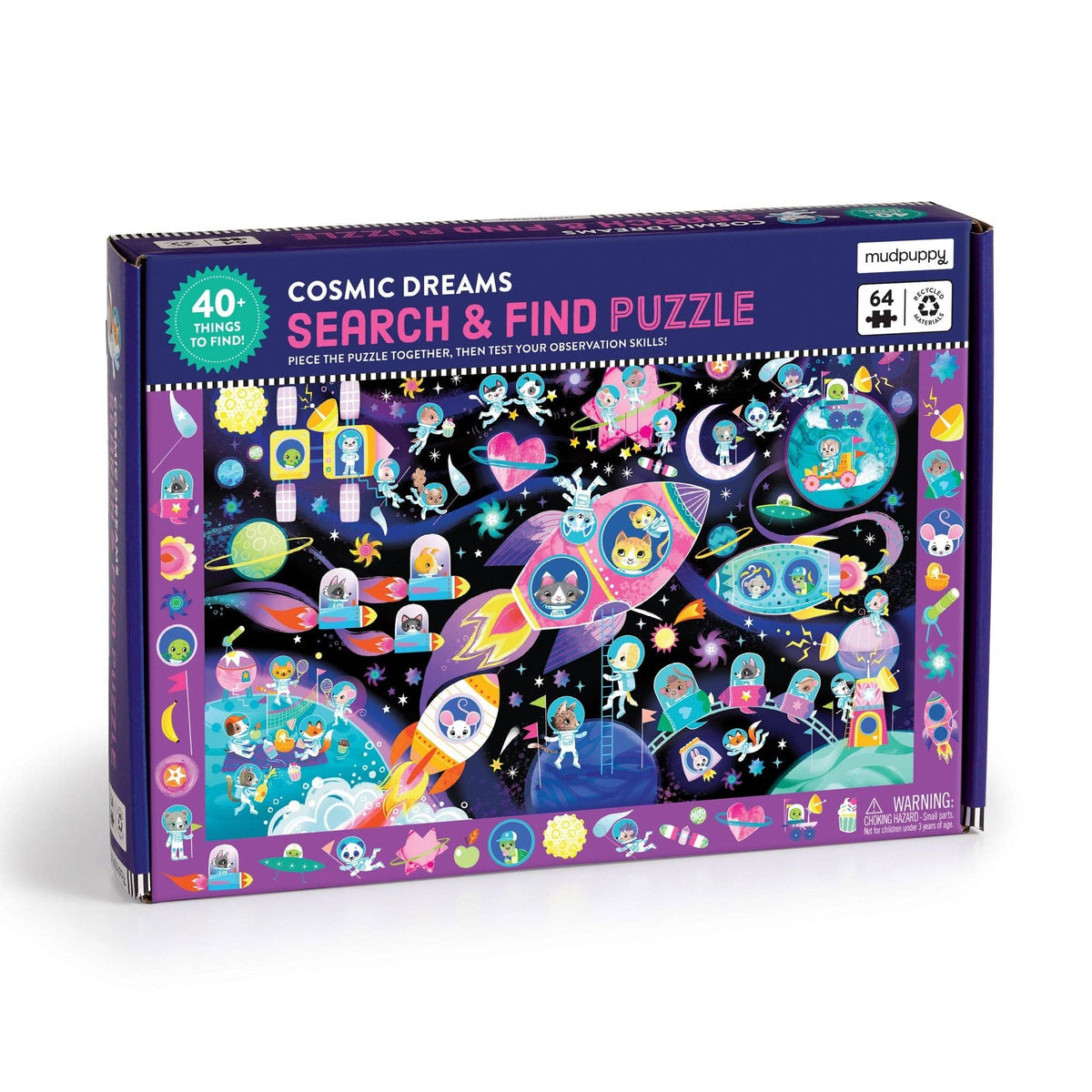 64 Piece Search & Find Puzzle - Cosmic Dreams
