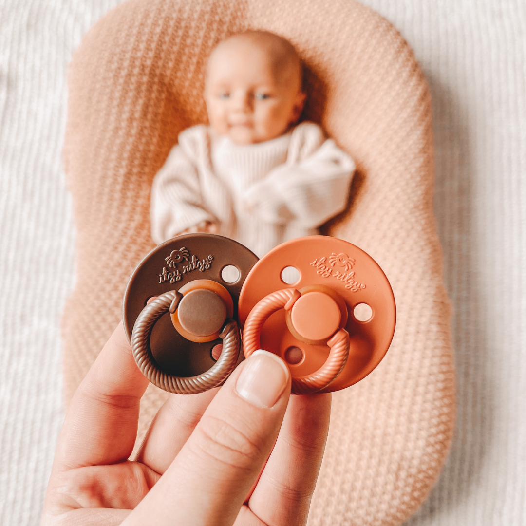 Itzy Soother Natural Rubber Paci Set - Harbor + Coast