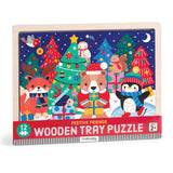 12 Piece Wooden Tray Puzzle - Festive Friends