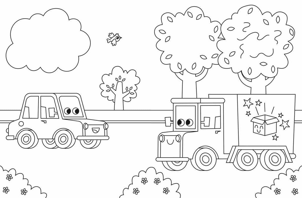 Surprise Coloring - Things That Go