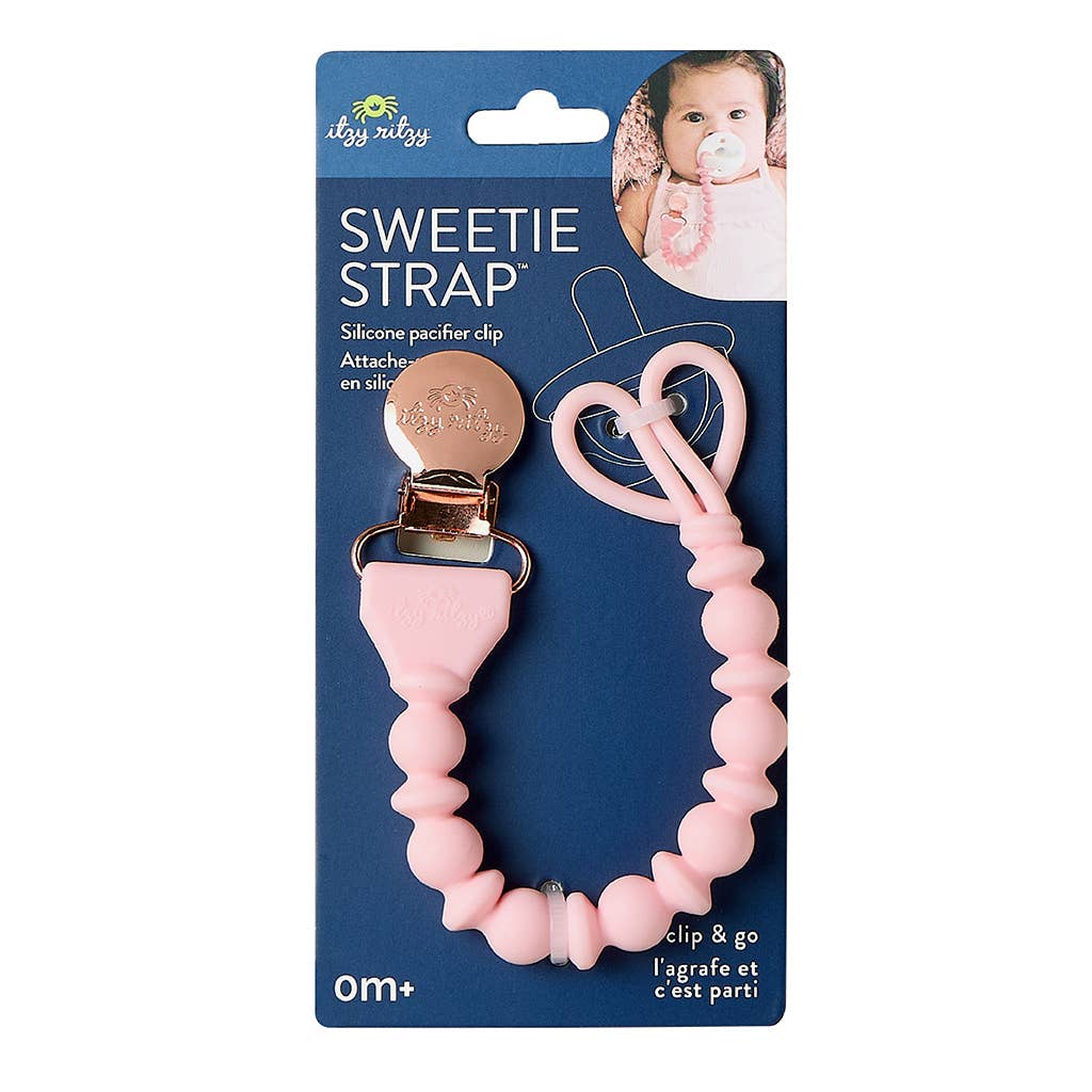 Sweetie Strap Pacifier Clip - Blue Beaded
