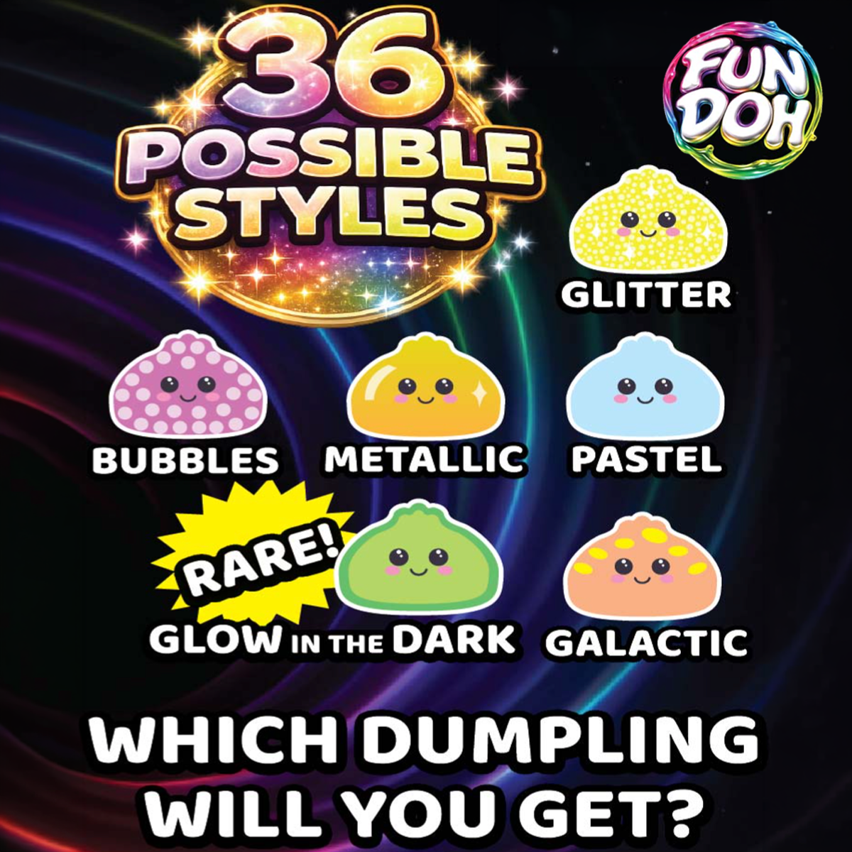 Fun Doh 4" Mystery Dumpling - Ultra Rare