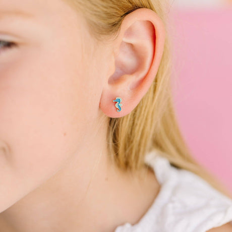 Pierced Co. Screwback Earrings - Seahorse