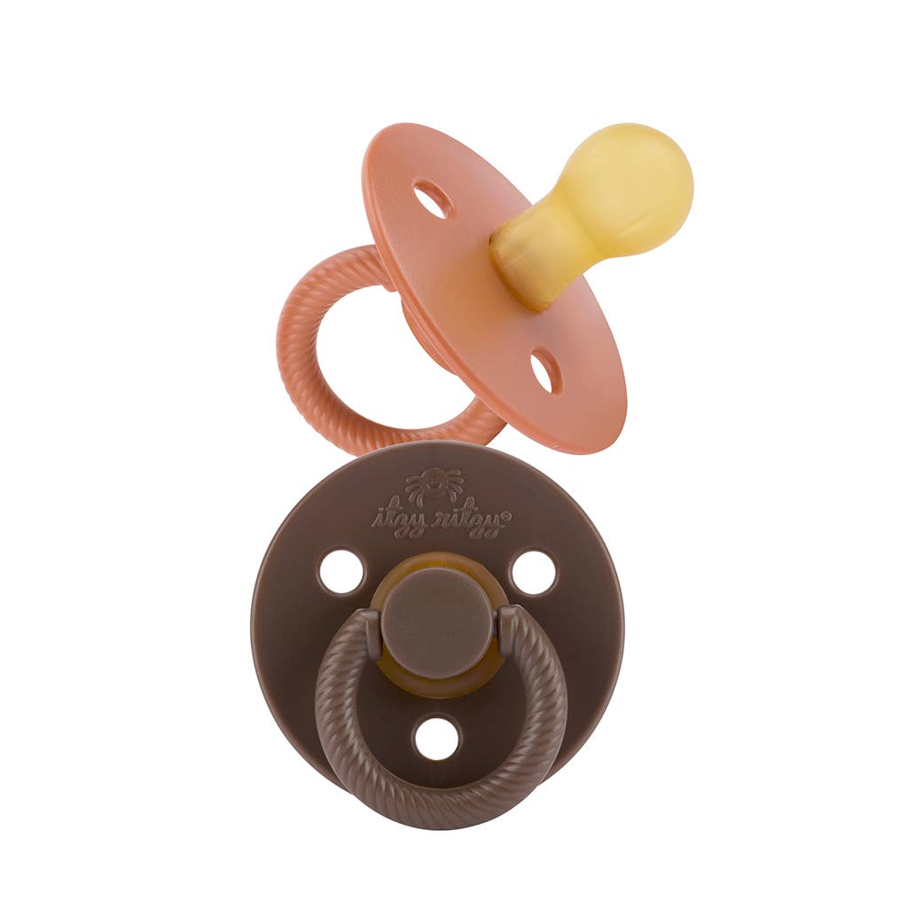 Itzy Soother Natural Rubber Paci Set - Harbor + Coast