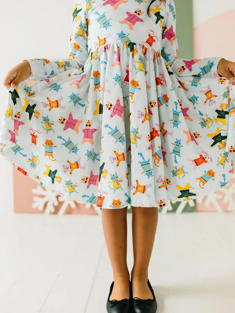 Gwendolyn Dress - Snow Cats
