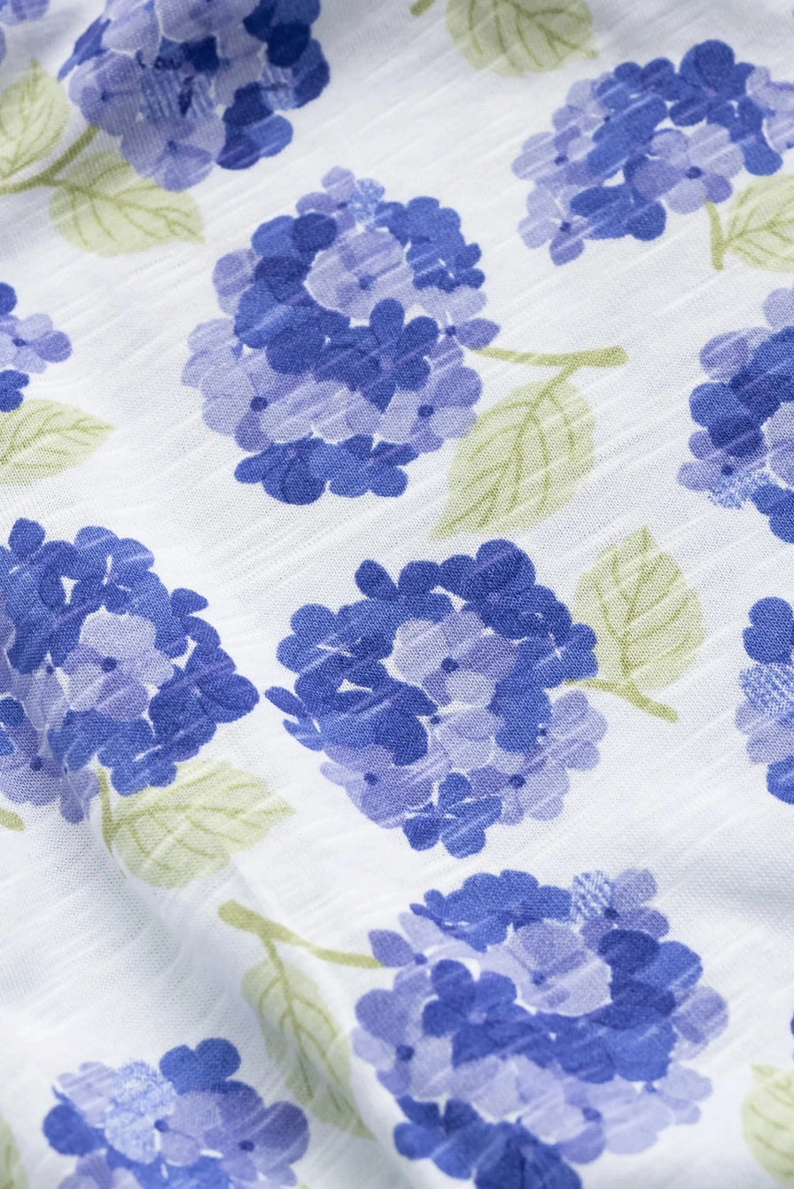 Shorty Bubble Romper - Hydrangea