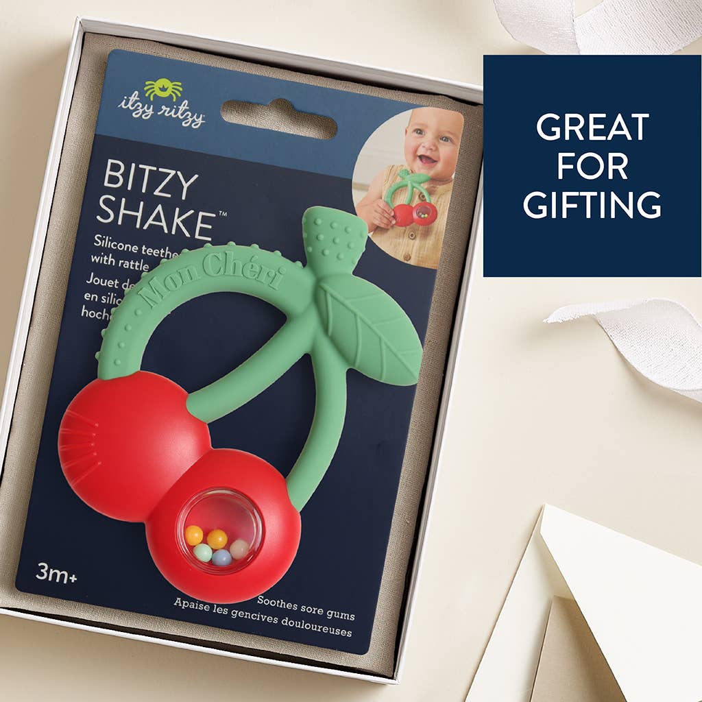 Bitzy Shake Teether Rattle - Goose
