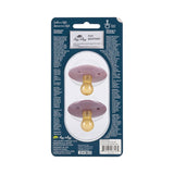 Itzy Soother Natural Rubber Paci Set - Blossom + Rosewood