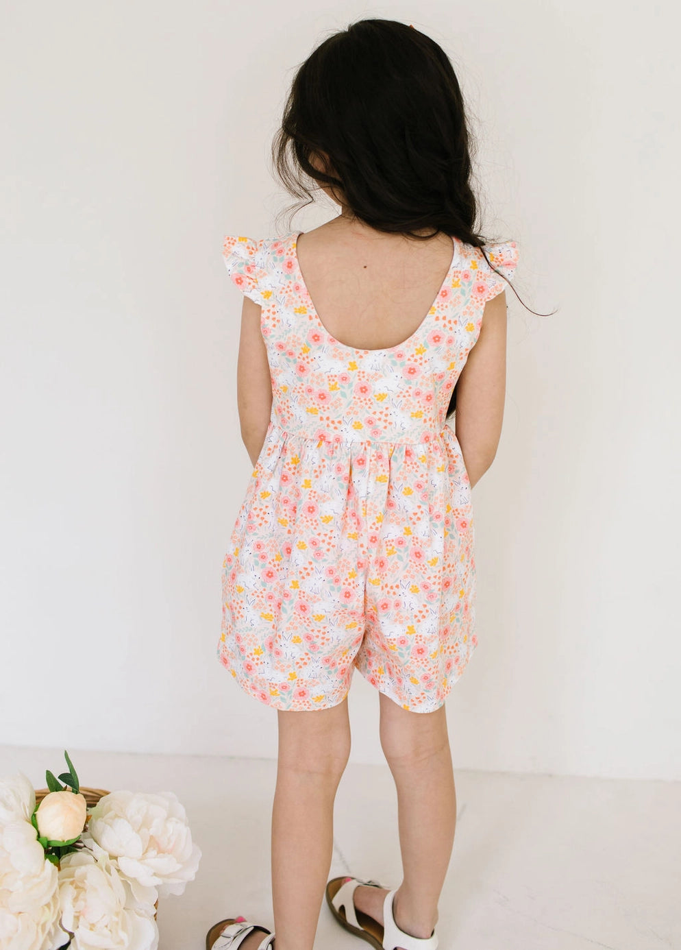 Macie Romper - Bunny Field FINAL SALE