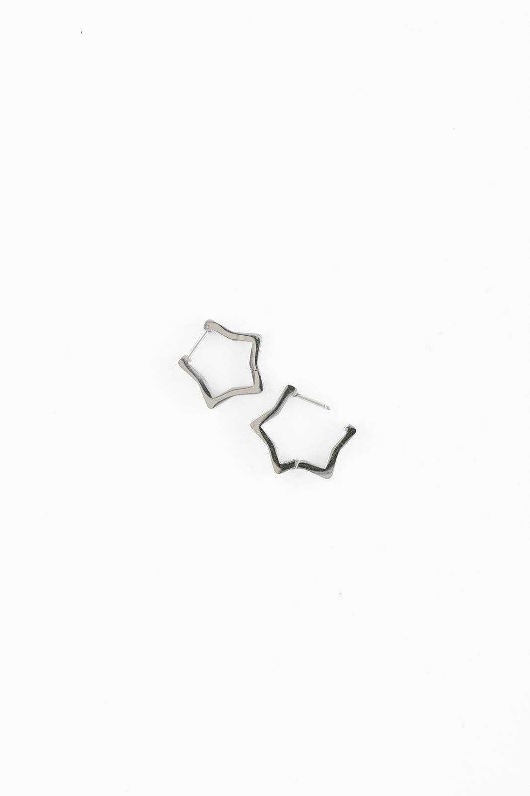 Pip Pop Post Earrings - Gold Star Hoop