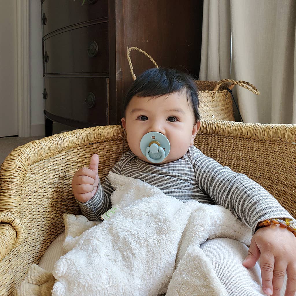 Itzy Soother Natural Rubber Paci Set - Harbor + Coast