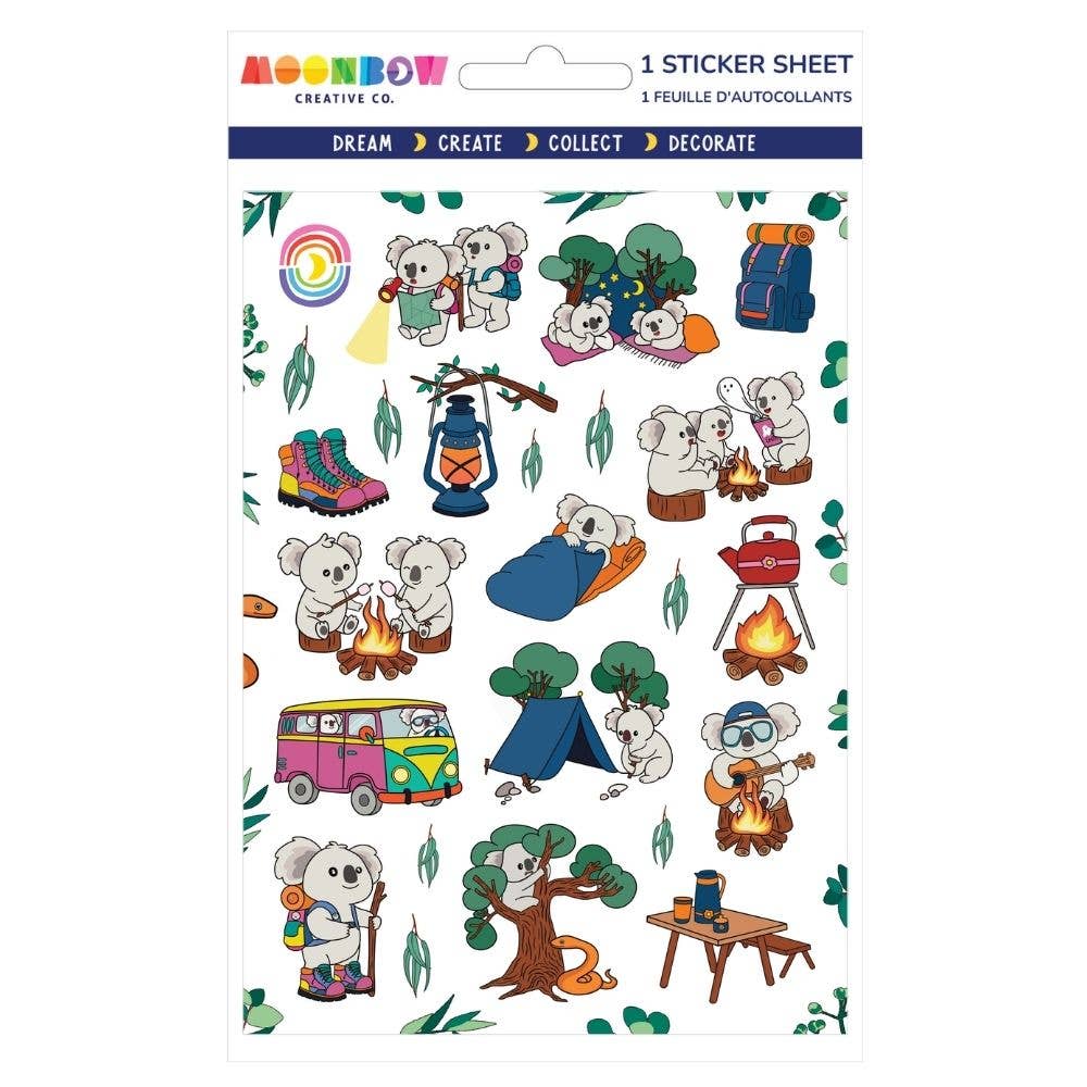 Moonbow Creative Co Stickers - Koalas Campsite