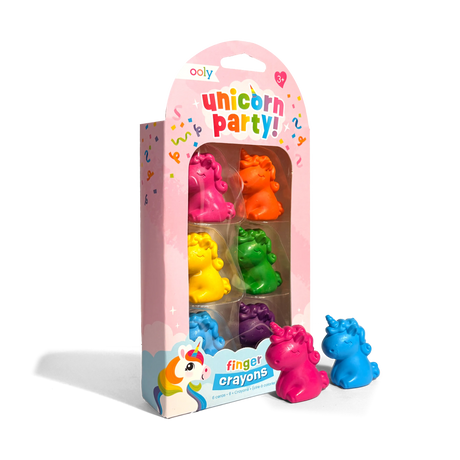 Unicorn Party Finger Crayons