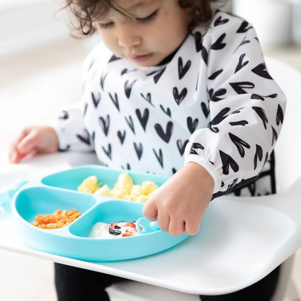Sleeved Bib - Hearts