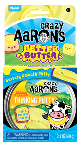 Crazy Aaron's Thinking Putty 4" Tin - Better Butter