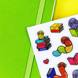 Pipstickers - Booked & Burrowed Glitter Puffy