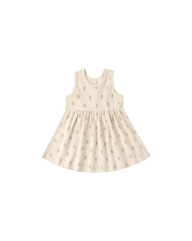 Quincy Mae Ribbed Tank Dress - Buttercup