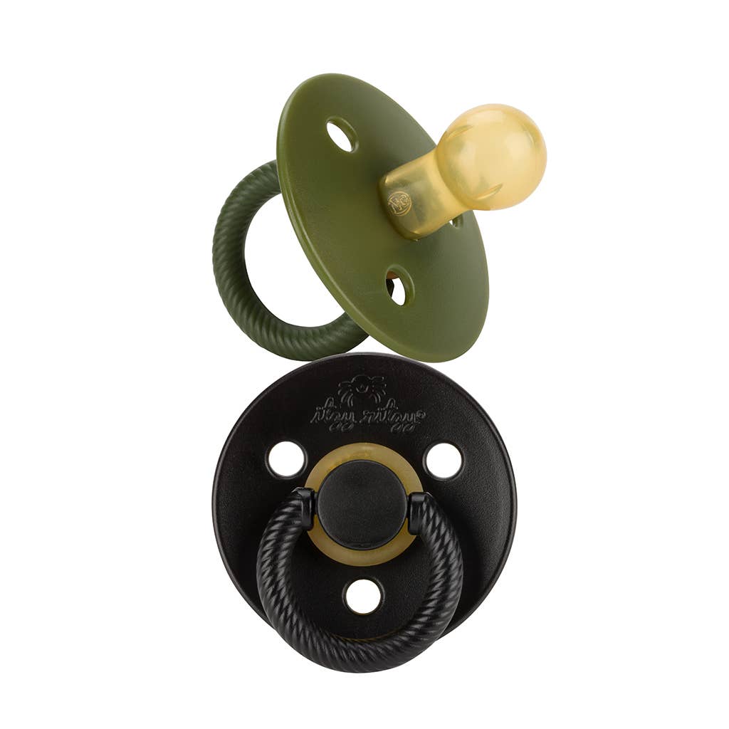 Itzy Soother Natural Rubber Paci Set - Harbor + Coast