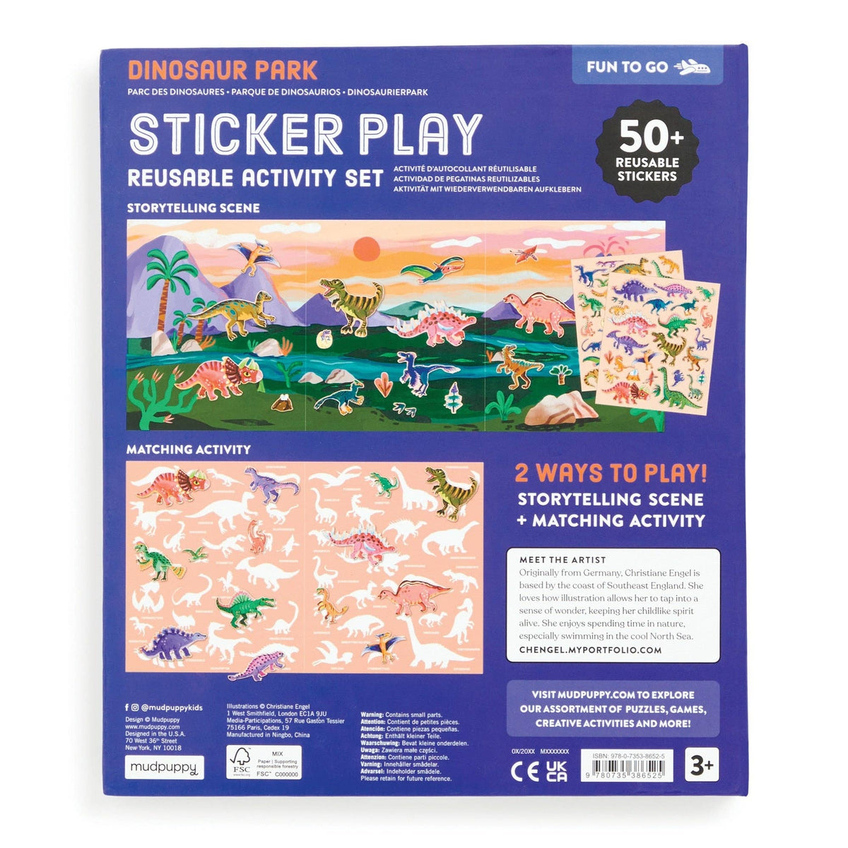 Sticker Play Reusable Activity Set - Dinosaur Park