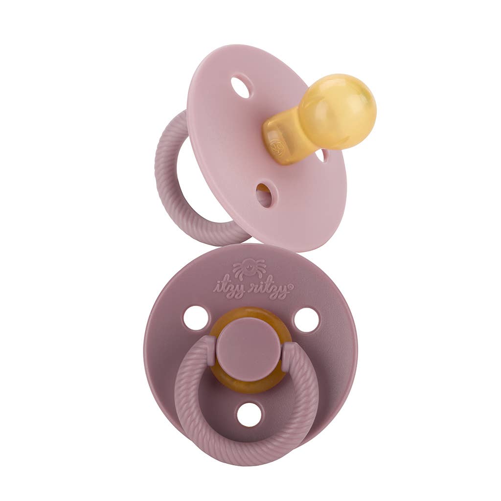 Itzy Soother Natural Rubber Paci Set - Harbor + Coast
