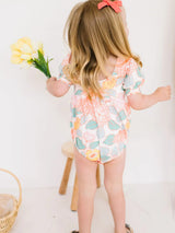 Puff Romper - Soft Floral