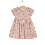 City Mouse Frill Collar Henley Dress - Spring Bouquet