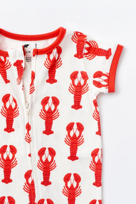 Baby Shorty Pajamas - Lobster Claws