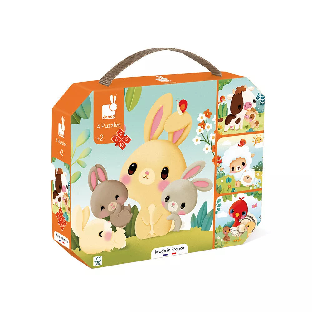 Farm Animal Progressive Puzzles