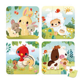 Farm Animal Progressive Puzzles