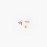 Pip Pop Post Earrings - Pink Ombre Gem